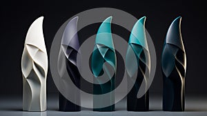 Award-winning Minimalism Fish Shape Bottle Design With Chitin And Astaxanthin photo