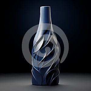 Award-winning Minimalism Food Shape Bottle Design With Futuristic Chromatic Waves