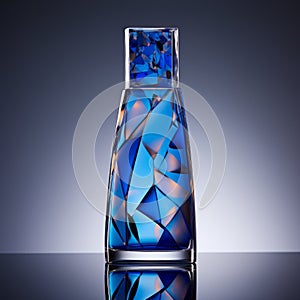 Award-winning Minimalism Perfume Bottle Design With Blue Reflector