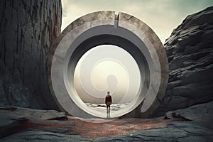 Award-Winning Portal to Another World: A Mysterious and Otherworldly Scene Igniting Imagination and Curiosity AI Generated