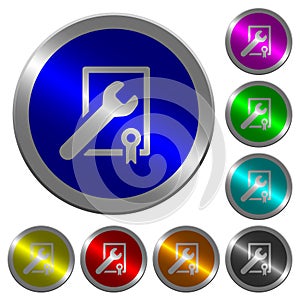 Award winning services luminous coin-like round color buttons