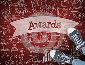 Awards against desk