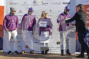 Awards ceremony at the Snow Polo World Cup St.Moritz 2024 finals