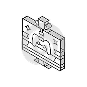 awards game development isometric icon vector illustration