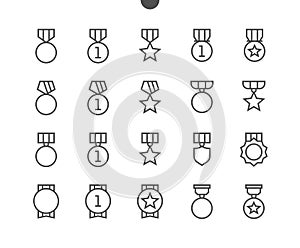 Awards UI Pixel Perfect Well-crafted Vector Thin Line Icons 48x48 Ready for 24x24 Grid for Web Graphics and Apps with