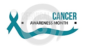 Cervical cancer awareness vector illustration photo