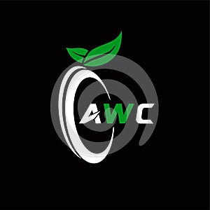 AWC creative minimalist letter logo. AWC unique vector initials alphabet letter logo design