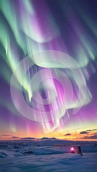 Awe-Inspiring Aurora Borealis Dancing Across Arctic Sky