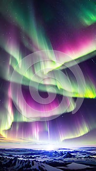 Awe-Inspiring Aurora Borealis Dancing Across Arctic Sky