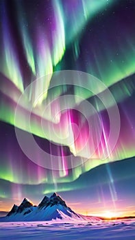 Awe-Inspiring Aurora Borealis Dancing Across Arctic Sky