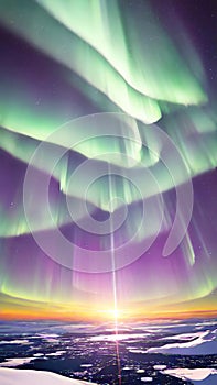 Awe-Inspiring Aurora Borealis Dancing Across Arctic Sky