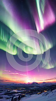 Awe-Inspiring Aurora Borealis Dancing Across Arctic Sky