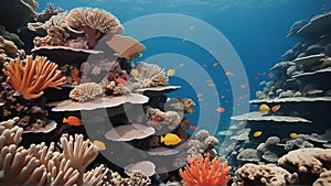 The awe-inspiring beauty of the Great Barrier Reef, Australia, with vibrant coral reefs teeming with marine life