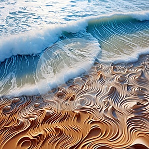 Awe-Inspiring Imprint: Unveiling the Magic of Beach Sand Patterns