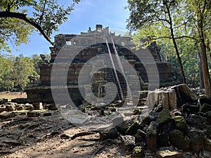 Awe-Inspiring Ruins: Baphuon Temple of Angkor Wat, Siem Reap, Cambodia