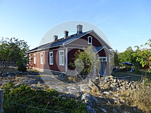 A awesom old houses in archipelago by the gulf of Finland