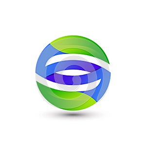 Awesome Abstract Gradient Letter S Leaf Company Modern Logo Design Vector Template Premium