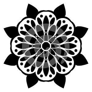 Awesome abstract Mandala design.Mandala circular pattern. Ornament in ethnic style