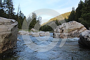 Awesome Ancient Boulders on the Scenic Similkameen River photo