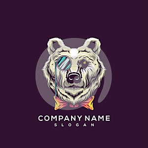 Awesome bear logo design