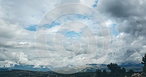 Awesome cloudscape view, nature travel outdoors banner