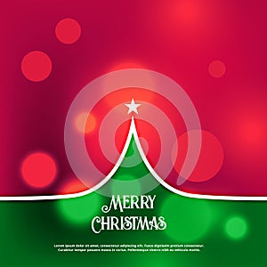 Awesome creative christmas tree design greeting