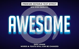 Awesome editable text effect