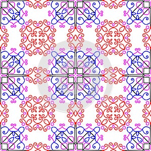 Awesome floral pattern digital design created in specialized software for graphic resources for helping graphics designer to crea8