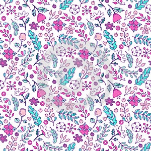 Awesome floral seamless pattern photo