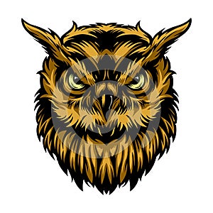Awesome golden Owl Vector Design