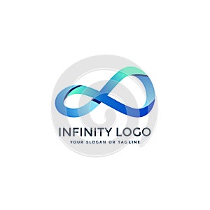 Awesome infinity logo design vector