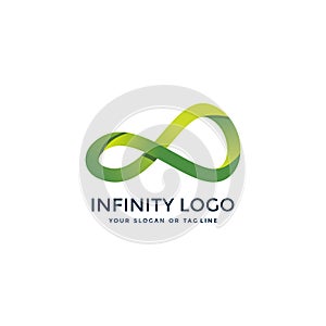 Awesome infinity logo design vector
