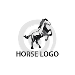 Awesome Modern Horse Standing Vector Design Template