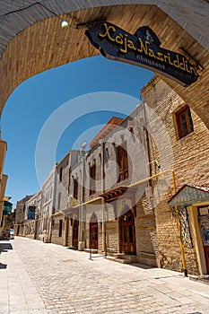 Awesome morning view of Historic Center of Bukhara, Uzbekistan