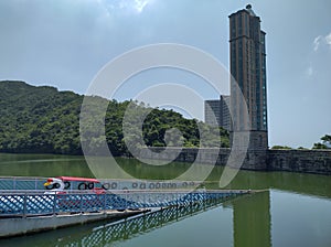 Awesome nature view beach irrigation Resorvoir in Hong Kong Wong Nai Chung reservoir park