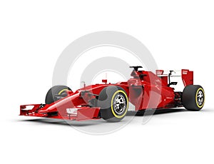 Awesome red formula one car - beauty shot