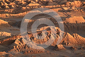 Awesome Rock Formations at the Moon Valley or El Valle de la Luna, Atacama Desert, San Pedro Atacama, Northern Chile