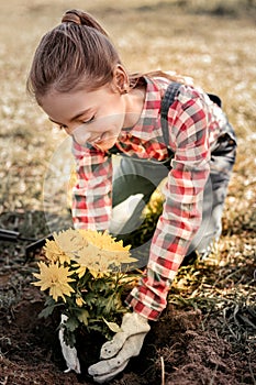 Awesome schooler wearing country style clothes at home