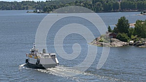 Awesome shot of ferry traffic between Helsinki and the coastal islands.