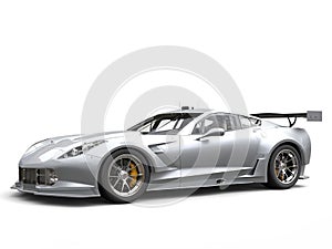 Awesome silver endurance race car