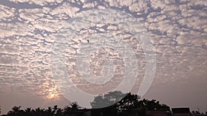 Awesome sky texture duing sunset