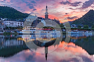 Awesome sunset in Cochem, Germany