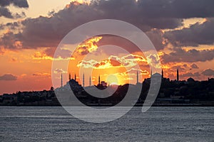 Awesome Sunset At Istanbul , TURKEY