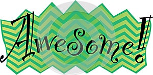 Awesome! Vector graphic