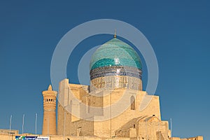 Awesome view of the Po-i-Kalan complex in Bukhara, Uzbekistan