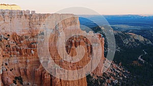 Awesome wide angle view over Bryce Canyon National Park in Utah