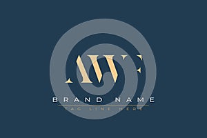 AWF abstract letter logo design