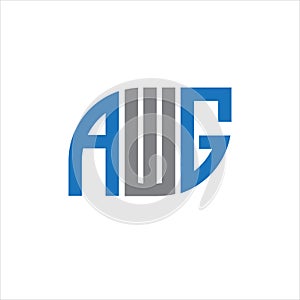 AWG letter logo design on white background.AWG creative initials letter logo concept.AWG letter design