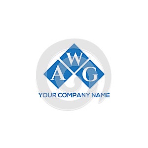 AWG letter logo design on white background.  AWG creative initials letter logo concept.  AWG letter design. AWG letter logo