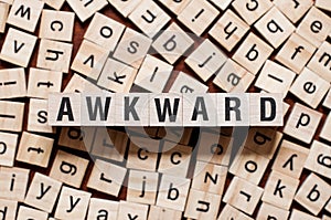 Awkward word concept